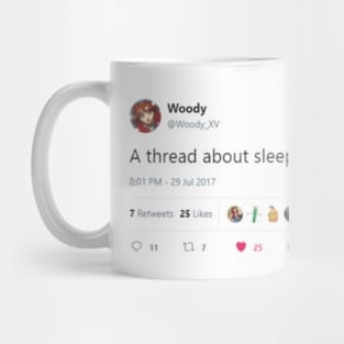Woody Sleeping Thread Mug